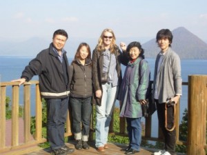 Laneha and Japanese Hosts at Lake Toya