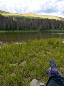 Relaxing at the lake